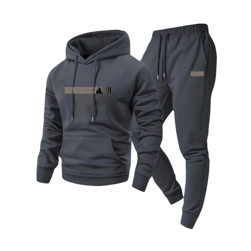 Men's Hooded Sweatshirt & Sweatpants 2-Piece Set