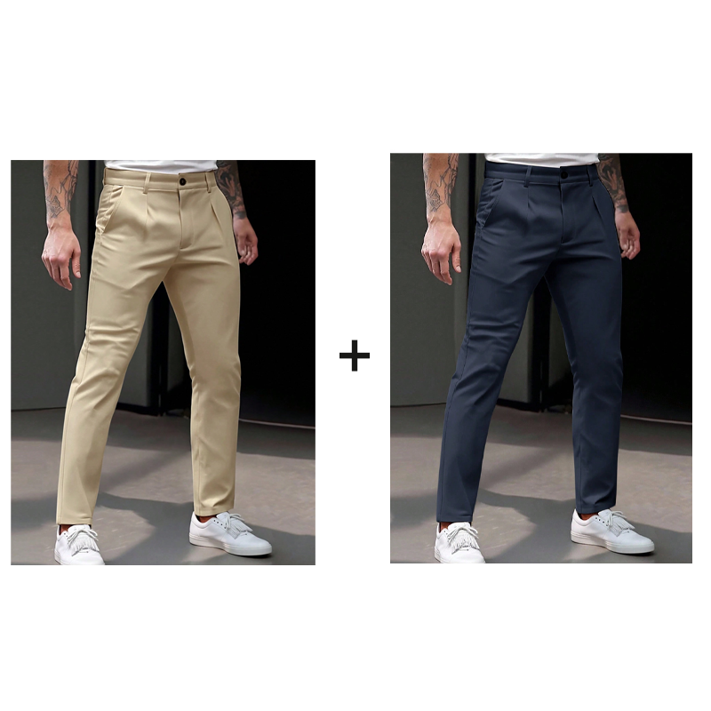 Men's Stretch Slim-Fit Business Trousers