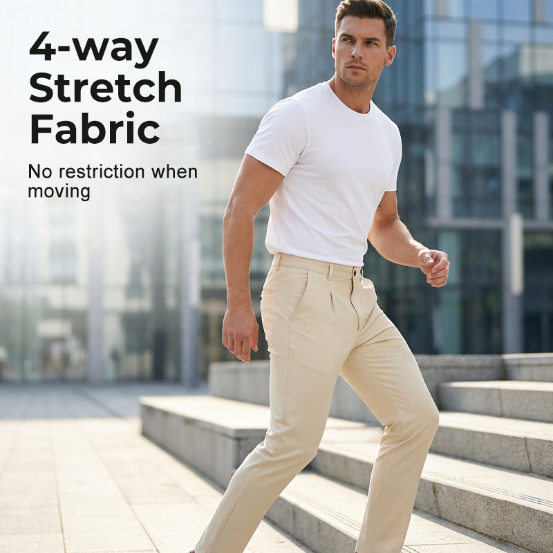 Men's Stretch Slim-Fit Business Trousers