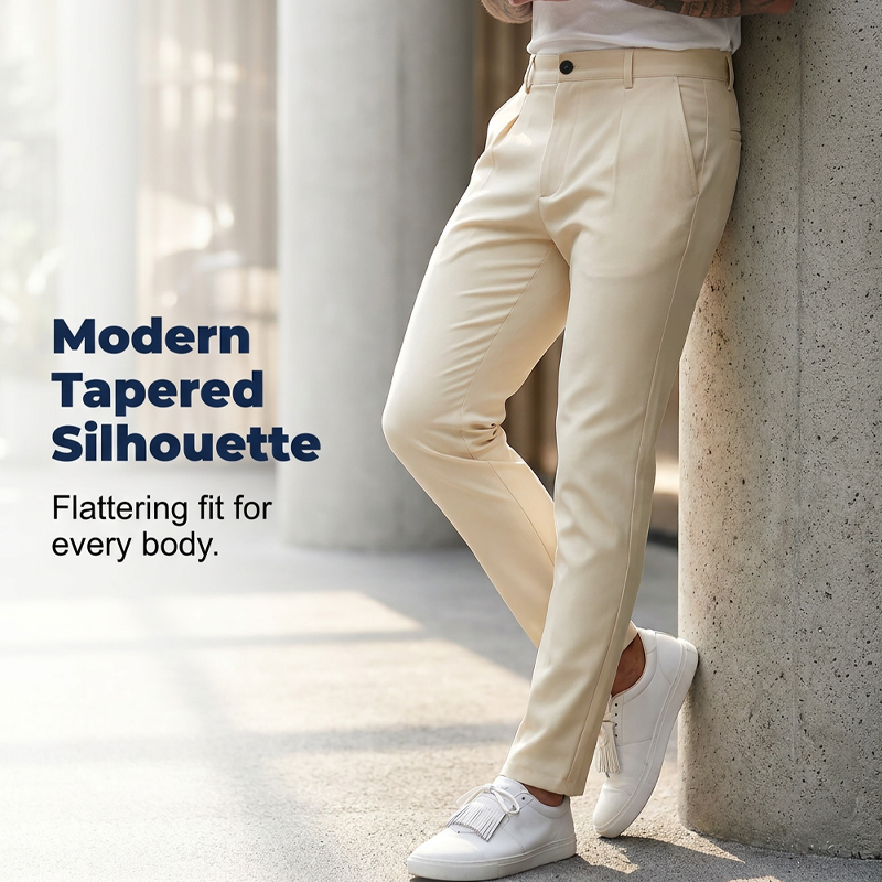 Men's Stretch Slim-Fit Business Trousers