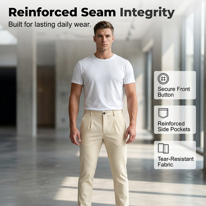 Men's Stretch Slim-Fit Business Trousers
