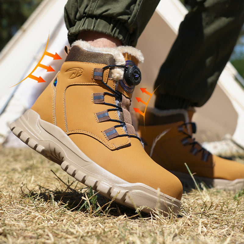 Men's Winter Anti-Smash Steel Toe Warm Shoes