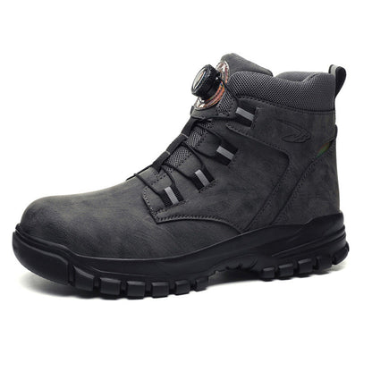 Men's Winter Anti-Smash Steel Toe Warm Shoes