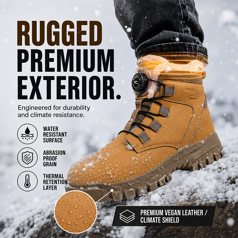 Men's Winter Anti-Smash Steel Toe Warm Shoes