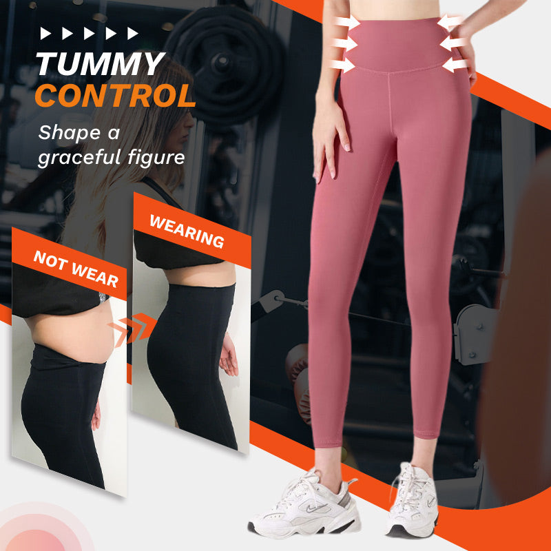 High Waisted Tummy Control Shaping Training Leggings