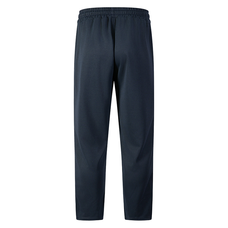 👖 Pull On & Go | Men's Waffle-Knit Drawstring Straight-Leg Pants