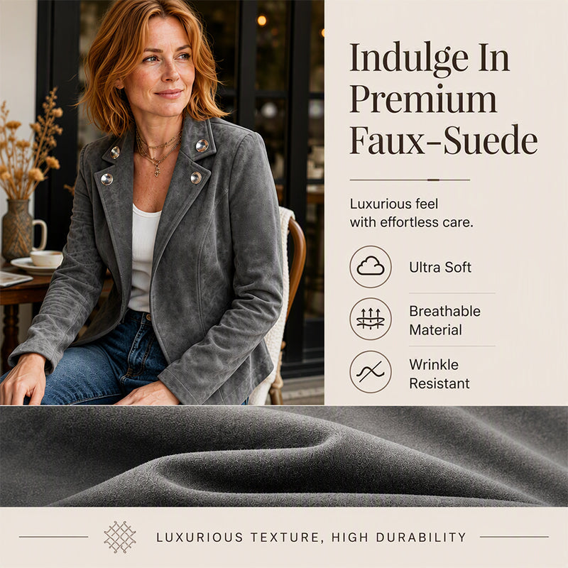🍂✨ Women's Chic Lapel Slim Fit Jacket – Chic, Flattering & Effortlessly Elegant
