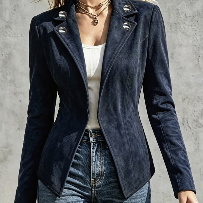 🍂✨ Women's Chic Lapel Slim Fit Jacket – Chic, Flattering & Effortlessly Elegant