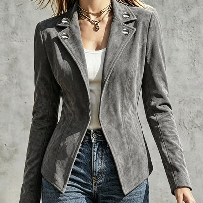 🍂✨ Women's Chic Lapel Slim Fit Jacket – Chic, Flattering & Effortlessly Elegant