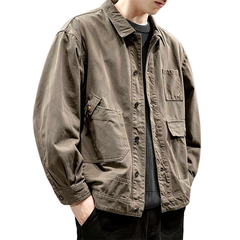 Men's Classic  Loose Fit Cargo Jacket