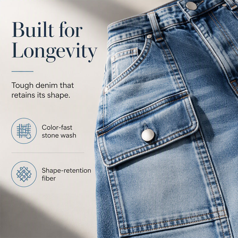 Women's High-Waisted Stretch Straight Leg Jeans