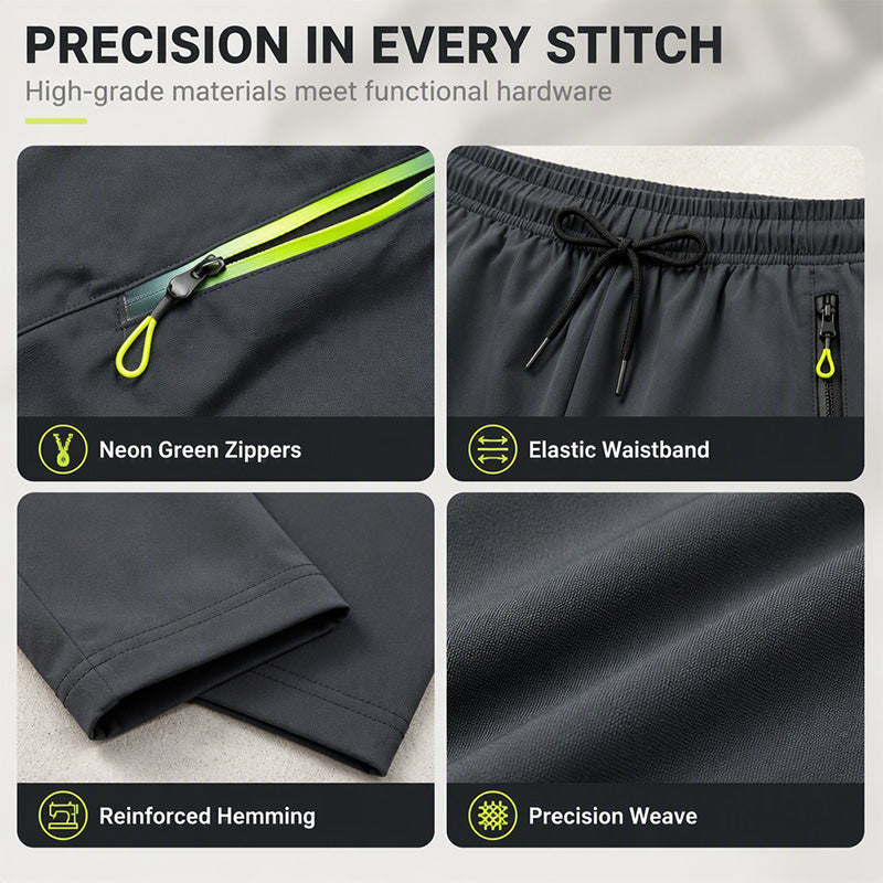 Women's Casual Athletic Pants with Zipper Pockets