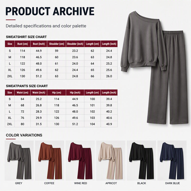 👗✨Women's Sweatshirt & Sweatpants 2-Piece Set✨𝘉𝘶𝘺 2 𝘢𝘯𝘥 𝘨𝘦𝘵 𝘢𝘯 𝘦𝘹𝘵𝘳𝘢 8% 𝘥𝘪𝘴𝘤𝘰𝘶𝘯𝘵
