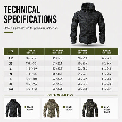 🌲 Tactical Camo, All-Weather Protection | Men's Outdoor Hooded Jacket ⚡ Free Shipping
