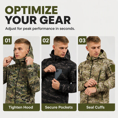 🌲 Tactical Camo, All-Weather Protection | Men's Outdoor Hooded Jacket ⚡ Free Shipping