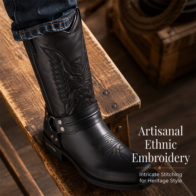 Men's Square Toe Western Cowboy Boots