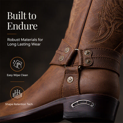 Men's Square Toe Western Cowboy Boots