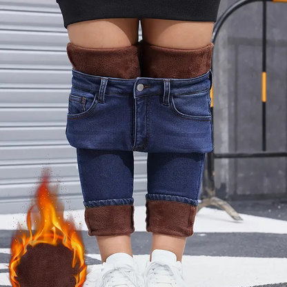 Women's High-Stretch Plush-Lined Skinny Jeans