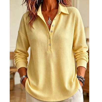 Women's Relaxed Knit Long-Sleeve T-Shirt