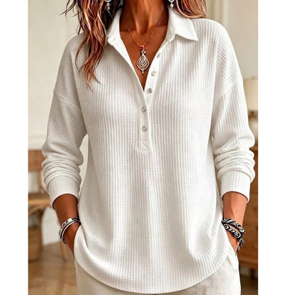 Women's Relaxed Knit Long-Sleeve T-Shirt