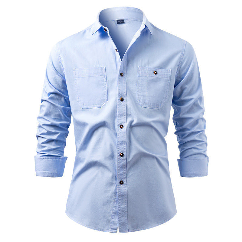 👔 ✨Men's Casual Long Sleeve Denim Shirt