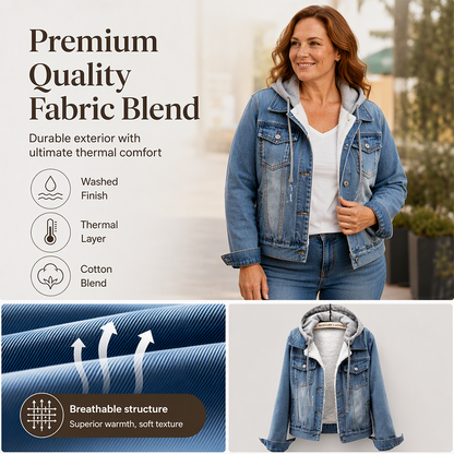 💙 Two Ways to Wear Denim | Women's Layered Hooded Denim Jacket