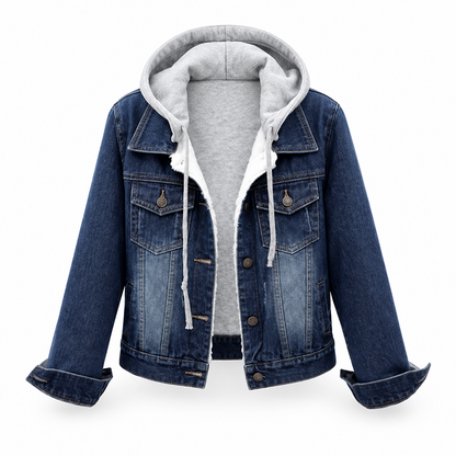 💙 Two Ways to Wear Denim | Women's Layered Hooded Denim Jacket