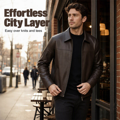 ⌛Limited-Time Offer 🧥 Refined Urban Leather Jacket