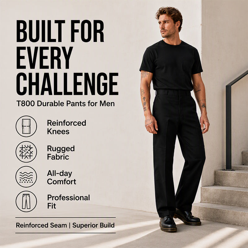 Men's Casual Double Knee Cargo Pants