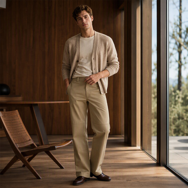 Men's Casual Double Knee Cargo Pants
