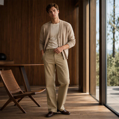 Men's Casual Double Knee Cargo Pants