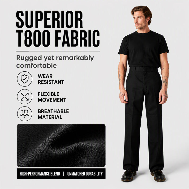Men's Casual Double Knee Cargo Pants