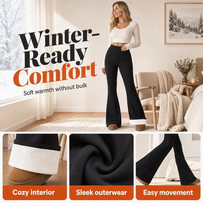 Women's Plush-Lined Flare Leggings