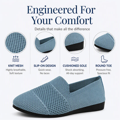 Women's Breathable Knit Flat Shoes
