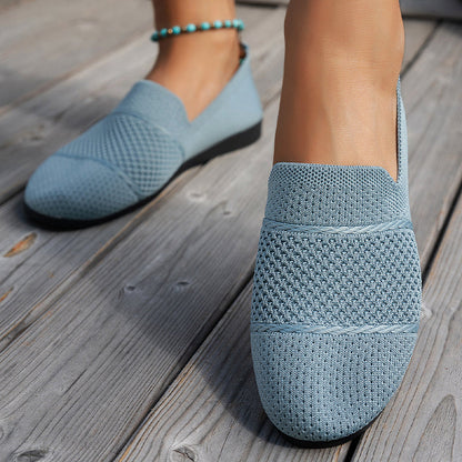 Women's Breathable Knit Flat Shoes