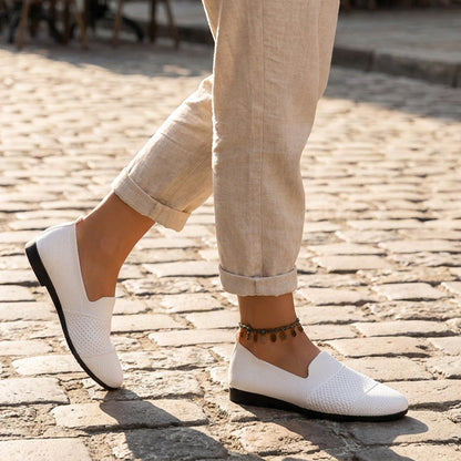 Women's Breathable Knit Flat Shoes