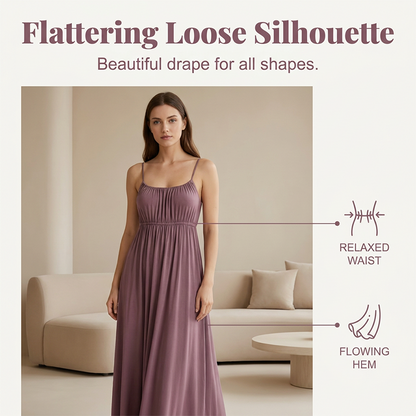 Women's Drawstring Spaghetti Strap Dress