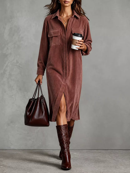 Women's Casual Fashion Shirt Dress