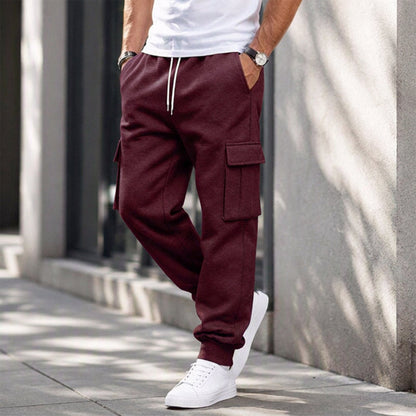 👖 Pull-On Comfort | Men's Loose Drawstring Cargo Jogger Pants