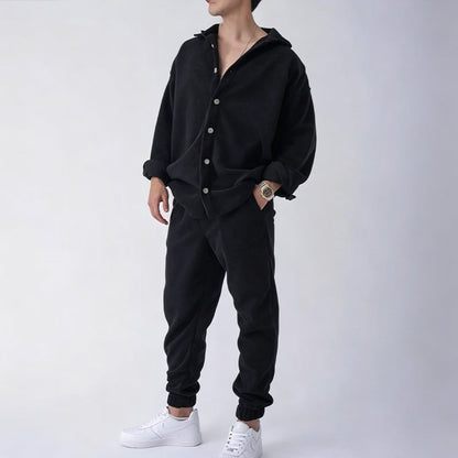 Men's Cozy Warm Shirt and Pants Lounge Set
