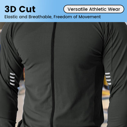 Men's Stand Collar Jacket & Slim-Fit Pants Set