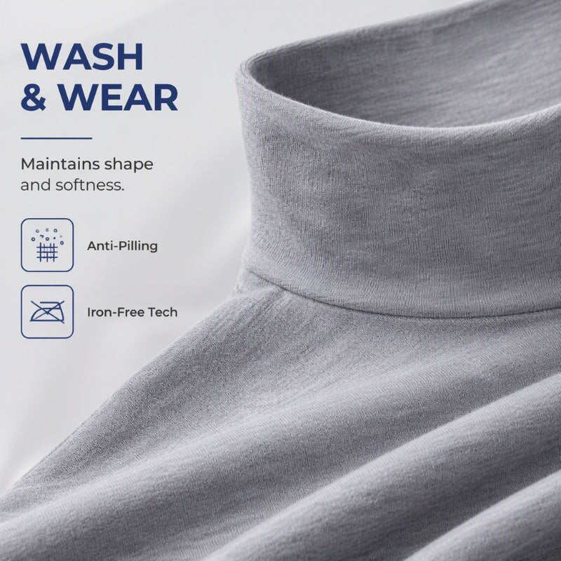 Men's Slim Fit Mock Turtleneck Top