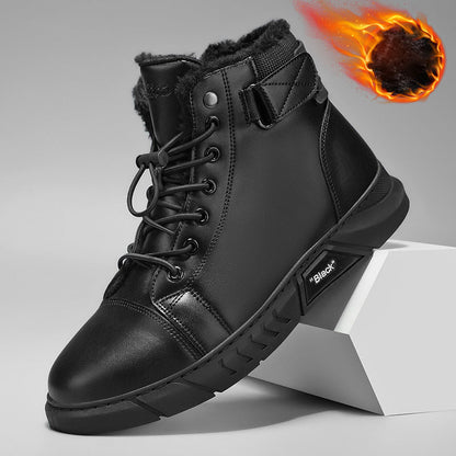 🥾 Built Tough for Everyday Wear | Men's Waterproof Genuine Leather Combat Boots