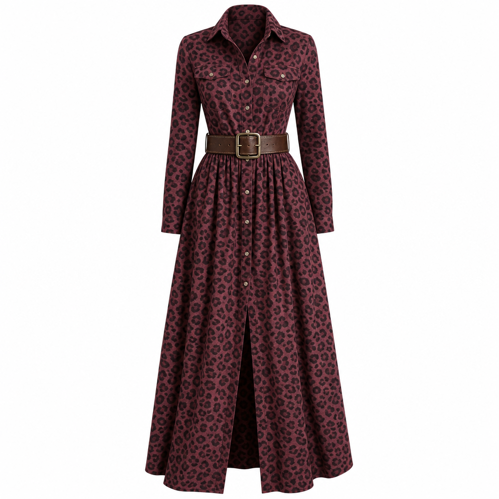 ✨ French-Inspired Elegance | Women's Plaid Cinched-Waist Pleated A-Line Dress