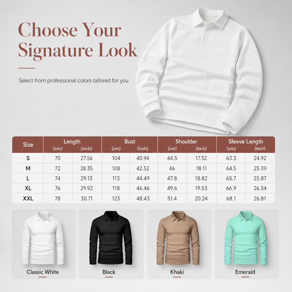Men's Casual Long Sleeve Pullover Sweatshirt