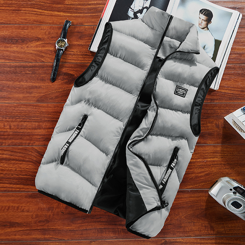 Men's Padded Stand Collar Vest