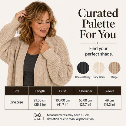 Women's Casual Chunky Knit Long Cardigan