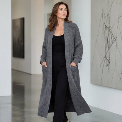 Women's Casual Chunky Knit Long Cardigan