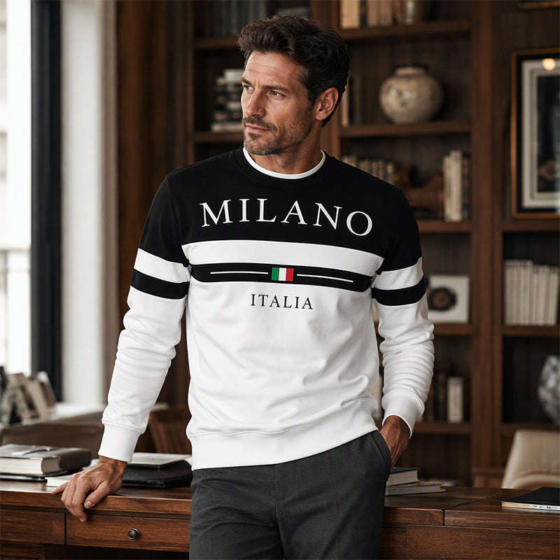 👕 ✨Men's Milano Italia Printed Sweatshirt✨𝘉𝘶𝘺 𝘢𝘯𝘺 2 𝘢𝘯𝘥 𝘨𝘦𝘵 𝘢𝘯 𝘦𝘹𝘵𝘳𝘢 8% 𝘥𝘪𝘴𝘤𝘰𝘶𝘯𝘵