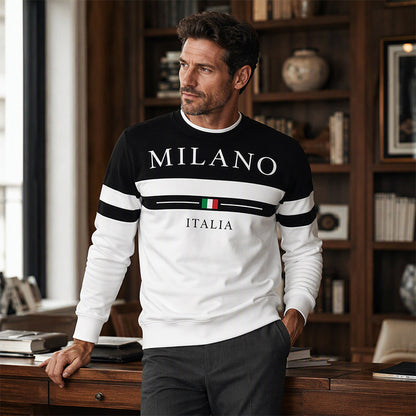 👕 ✨Men's Milano Italia Printed Sweatshirt✨𝘉𝘶𝘺 𝘢𝘯𝘺 2 𝘢𝘯𝘥 𝘨𝘦𝘵 𝘢𝘯 𝘦𝘹𝘵𝘳𝘢 8% 𝘥𝘪𝘴𝘤𝘰𝘶𝘯𝘵